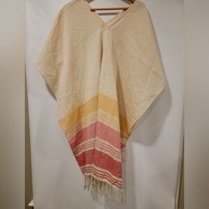 Tribe Alive Multicolor Striped Poncho